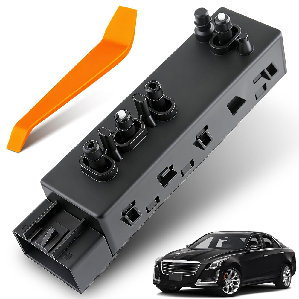 Dacall front view of passenger seat switch showing button layout and durable design benefits