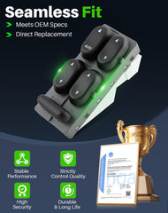 Dacall switch side profile with buttons illustrating durable ABS construction