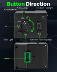 Dacall side profile of switch highlighting durable ABS body and reliable operation