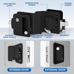 DAIERTEK keys and cylinder detail showing keyed-alike convenience and clear operation