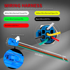 DAIERTEK wiring harness connection demonstrating easy snap-on installation