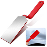 DaisyInner spoon front view showing red accent and steel face for easy identification