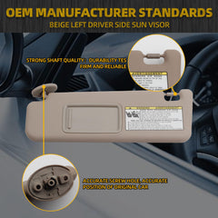 Dasbecan visor installed in Toyota 4Runner driver position illustrating correct fit