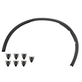 Dasbecan packaging showing front-right fender trim and included clips, ready for install