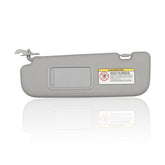 Dasbecan left sun visor front view showing gray finish and fit