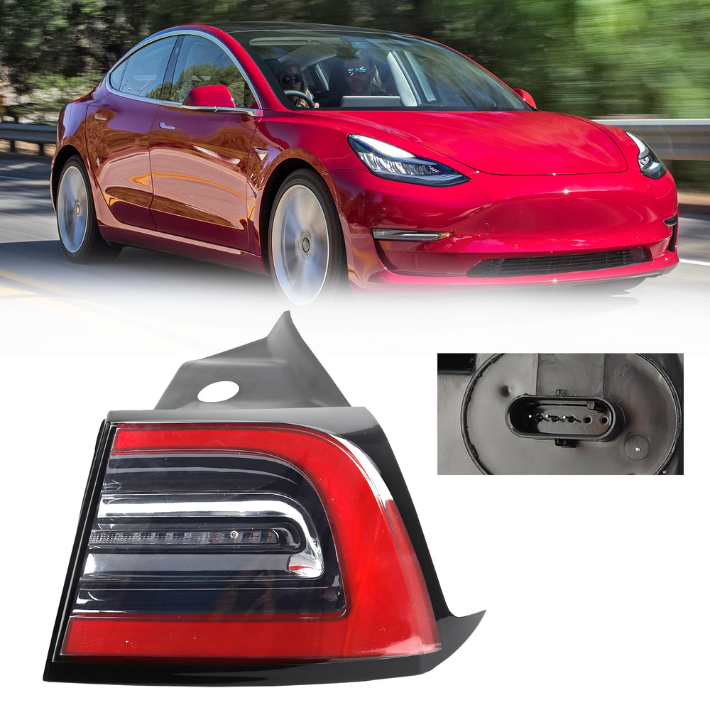 Dasbecan right tail light front view showing exact OEM fit and finish benefit