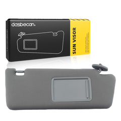 Dasbecan passenger sun visor front view showing clean OEM look and fit