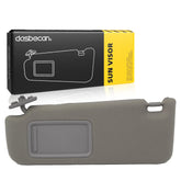 Dasbecan sun visor front view showing gray finish and original-look design for clear replacement