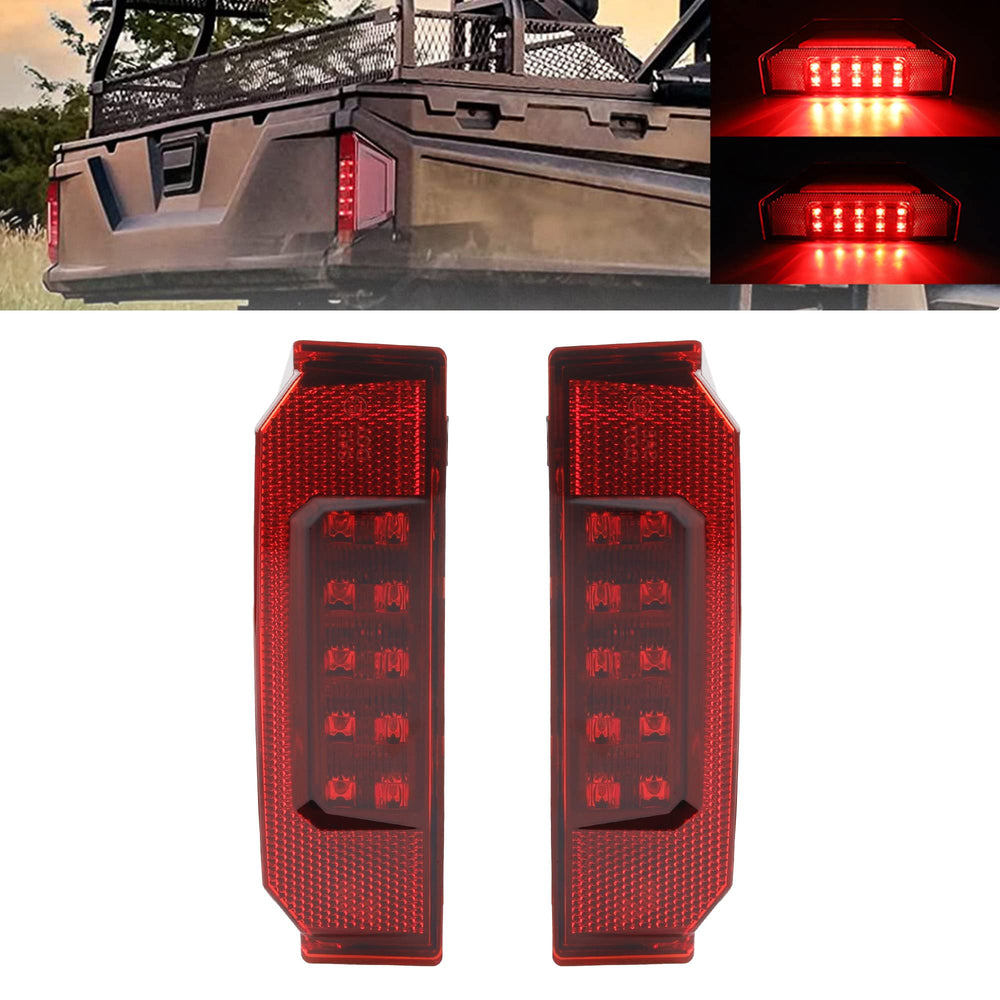Dasbecan front view of tail lights showing complete assembly and fit