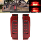 Dasbecan front view of tail lights showing complete assembly and fit