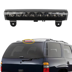 Dasbecan front view of third brake light showing improved visibility
