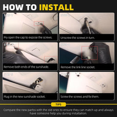 Dasbecan visor installed in Civic interior restoring factory appearance and shade