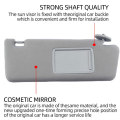 Dasbecan visor installed in Tacoma interior demonstrating proper fitment