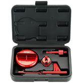 DASBET front view of complete adapter kit showing all parts and case, durable organization