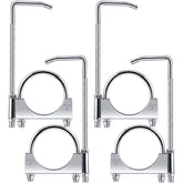 Datanly front view of two 3-inch exhaust clamps showing robust construction and quick installation benefit