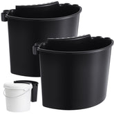 Datanly front view of hanging bucket caddy showing organized storage benefit