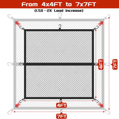 Dayacoco close-up of ultra-fine mesh and double stitching for durability
