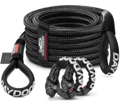 DAYDOOR recovery tow rope kit front packaging showing kit contents and benefits