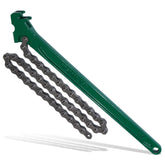 Dazakoot front view showing full chain wrench for immediate heavy-duty use