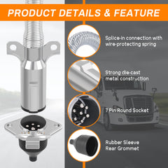 Dazakoot socket dust cover detail protecting contacts from water and debris