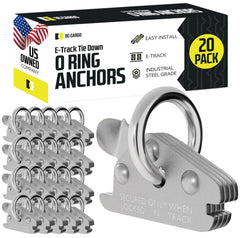 DC Cargo Mall front view of pack of 20 O-rings showing quantity and finish for reliable anchoring