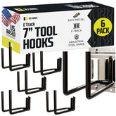 DC Cargo Mall front view of six hook hangers showing durable storage solution