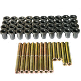 DCOMA front packaging showing full bushing kit and clear parts list for quick identification