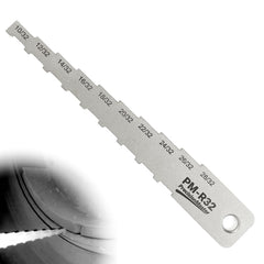 DCOMA front view of gauge showing full 32nds scale and compact design for quick checks