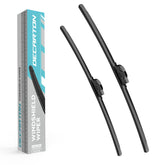 DECARTON front packaging showing two wiper blades and fit info for Sentra