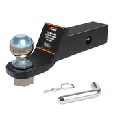 DEEAGLE front view of 2 inch ball hitch showing sturdy mount and ball, durable towing