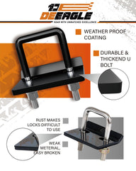 DEEAGLE installed on trailer receiver demonstrating secure anti-rattle fit