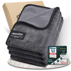 Deedlite front packaging showing towel and benefits clearly