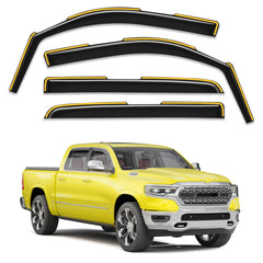 Deejecsun front packaging showing 4-piece set and fitment details for Ram 1500 Crew Cab