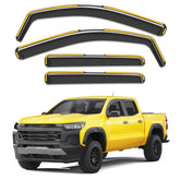 Deejecsun front passenger visor installed showing sleek protection and airflow