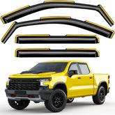 Deejecsun front window assembly fitted on Silverado, protects interior from rain