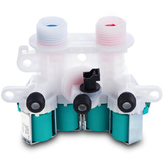 DEEKOOL inlet valve front assembly showing dual-port design and easy replacement benefit