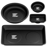 deepredcoast front view of 4-piece tray set showing all shapes and sizes for quick sorting