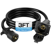 Deluwire front view of 7‑pin plug showing robust housing and secure fit