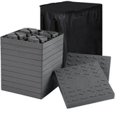 Demreal front stacked blocks showing stable base and quick setup benefit