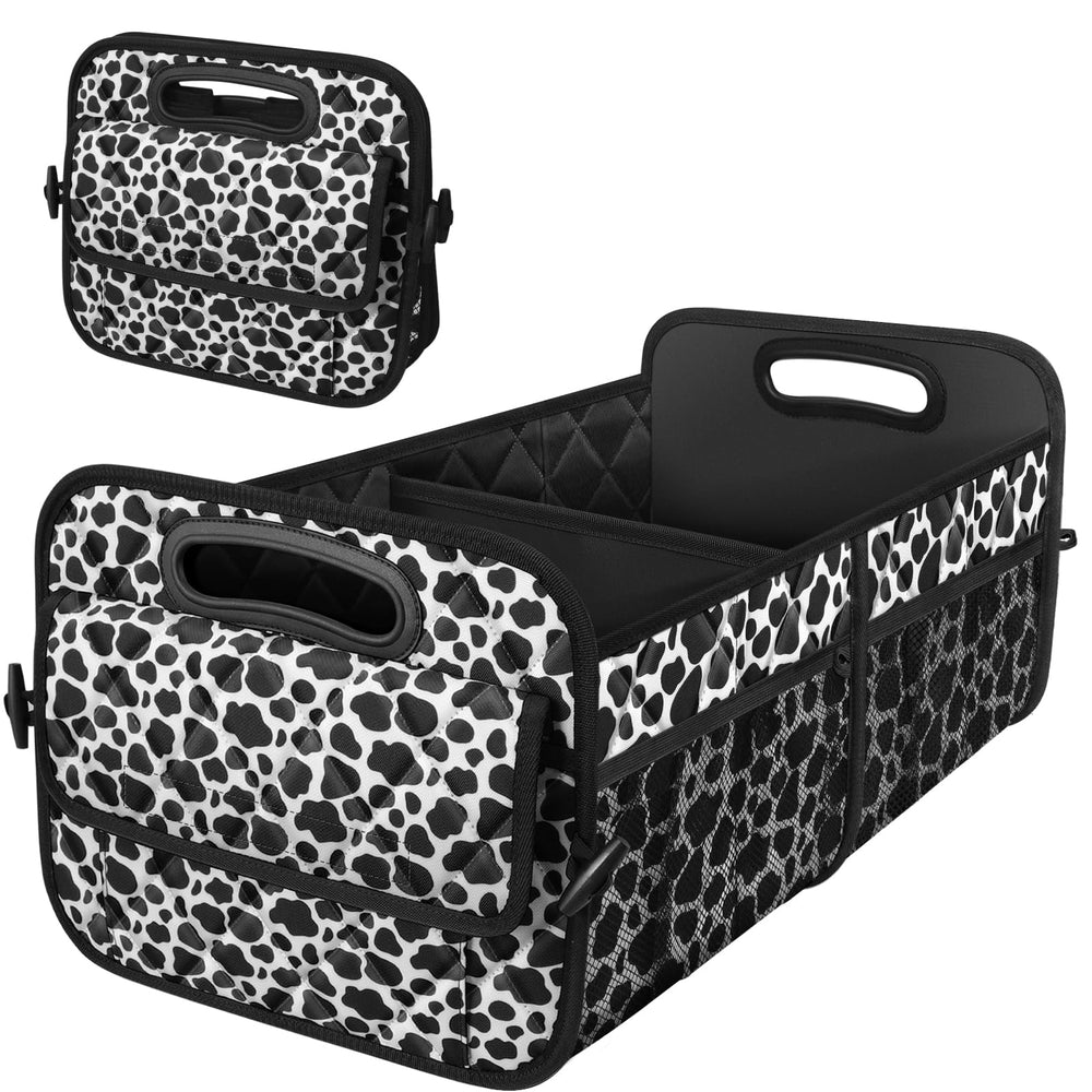 Deosk front view showing overall trunk organizer and sturdy shape for tidy storage