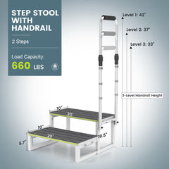 DEPSUNNY close-up of adjustable handrail showing secure grip and customization benefit