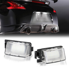 DERMOKA front view license plate light showing clean-white illumination benefit