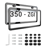 Deselen front view frame showing clean black and chrome contrast for style
