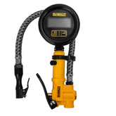 DEWALT front view digital inflator showing backlit display for easy readings