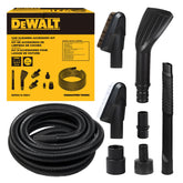 DEWALT front packaging showing full 8-piece detailing kit and benefits