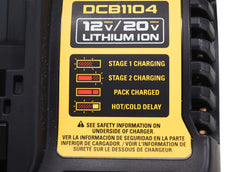 DEWALT mounted charger in workshop saving bench space and improving organization