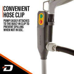 DEWAY battery compartment open, 4 AA battery power for cordless operation