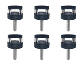 DEWHEL front view of six thumb screws kit showing complete assembly and washers benefit quick replacement