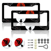 DGDRHZ anime license plate frame front view showing colorful artwork and durable finish for personalization