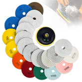 DiamDr front view of 6-inch polishing set showing full kit and benefits